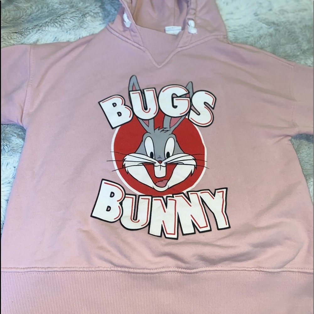 Bugs bunny pink hoodie sweatshirt